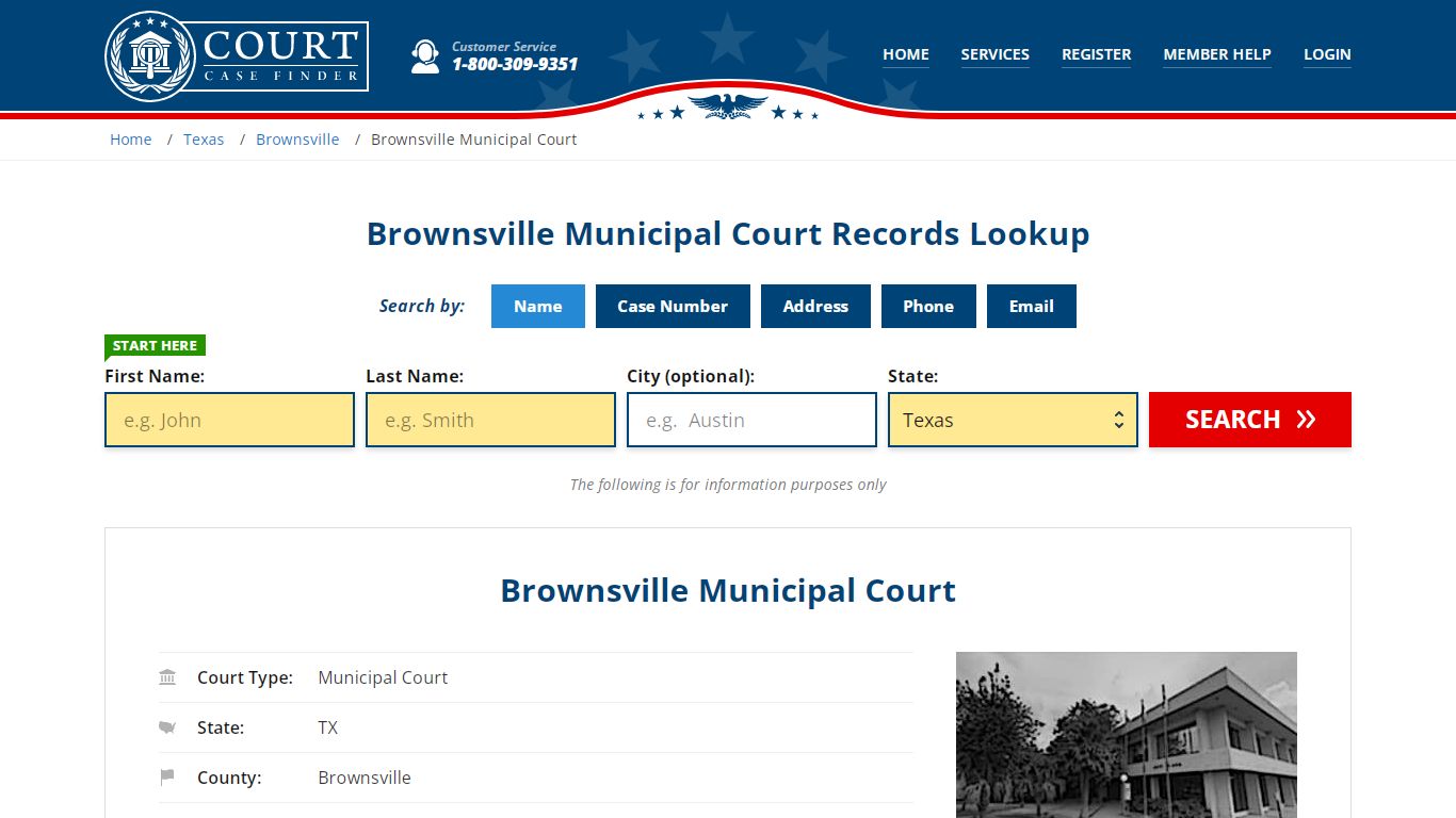 Brownsville Municipal Court Records Lookup - CourtCaseFinder.com