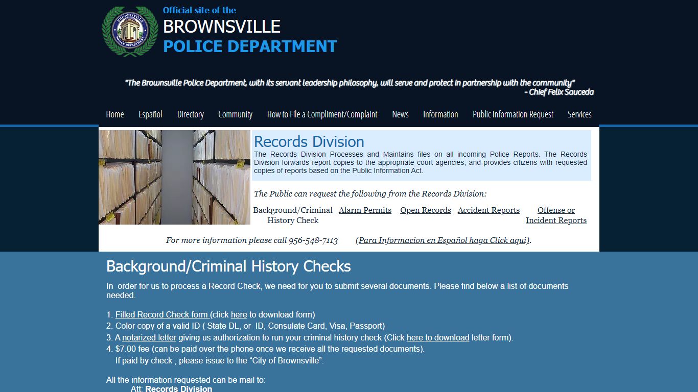 Police Records | Brownsville | Brownsvillepd.com - bpdtx